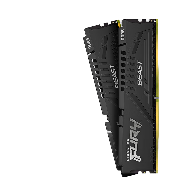 Kingston 金士顿 FURY Beast野兽系列 DDR5 6000MHz 台式机内存 马甲条 黑色 16GB 8GB*2 C40