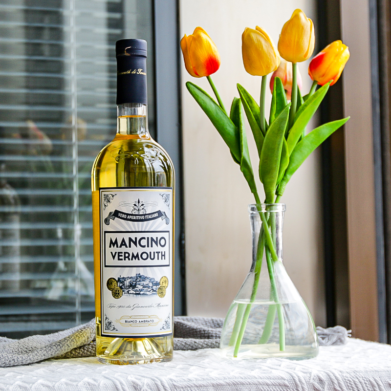【原瓶进口】意大利味美思洋酒利口酒调酒基酒 曼奇诺白味美思750ml