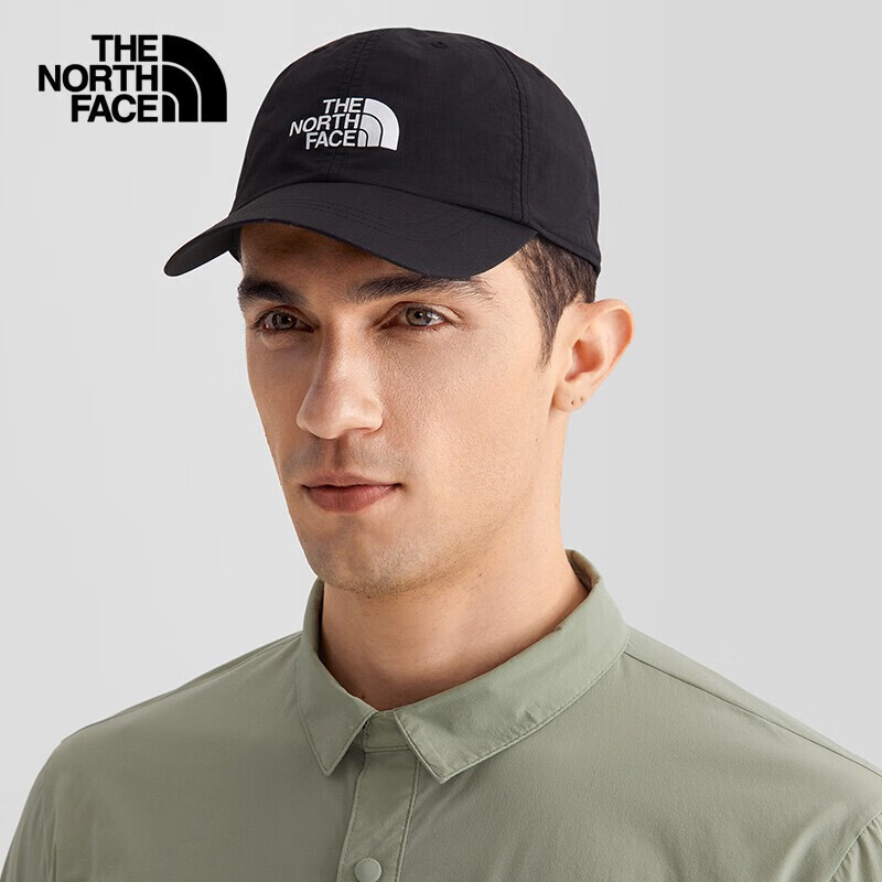 北面棒球帽The North Face(TNF)男女通用帽子户外旅游帽运动帽休闲帽鸭舌帽遮阳帽 5FXL JK3/黑色