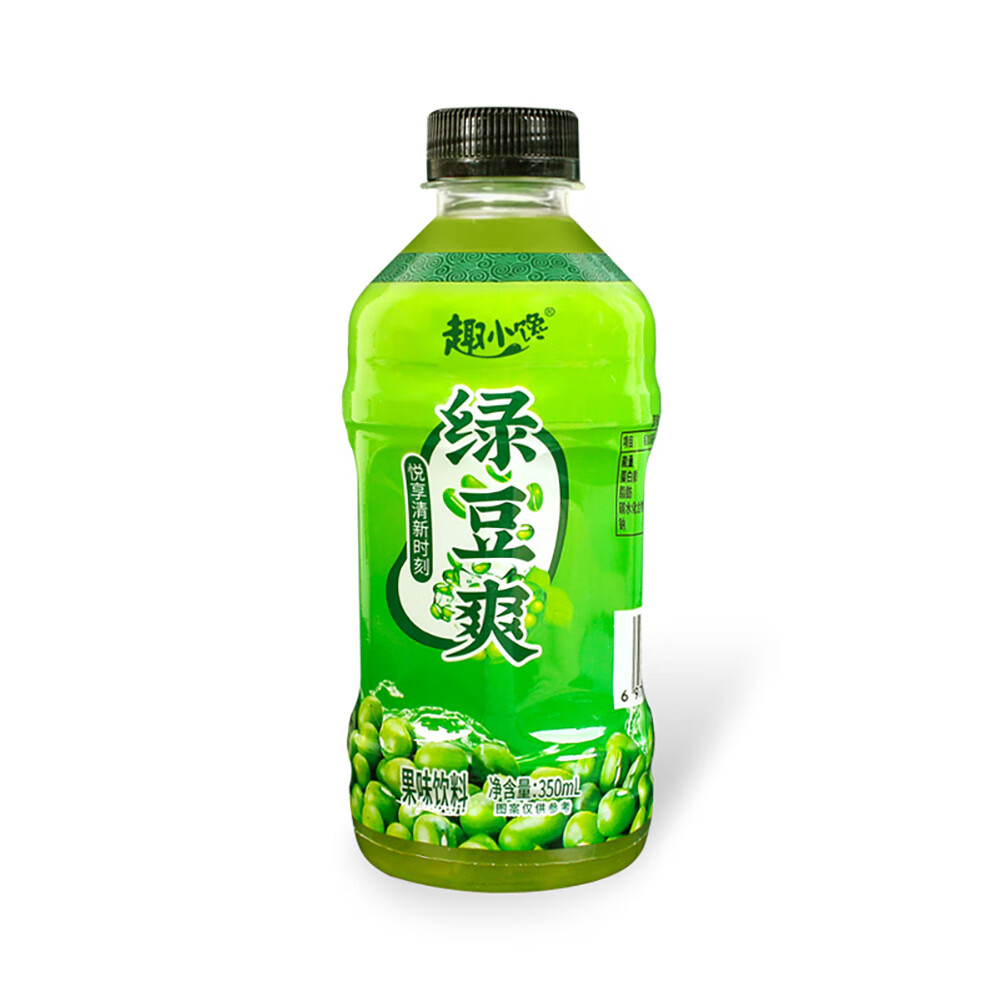 趣小馋绿豆爽沙350ml*12/24瓶酸梅汁酸梅汤夏季解渴饮品饮料批发 绿豆爽350ml*12瓶