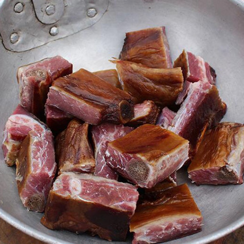 贵州重庆特产腊排骨直排农家自制烟熏腊肉无大骨