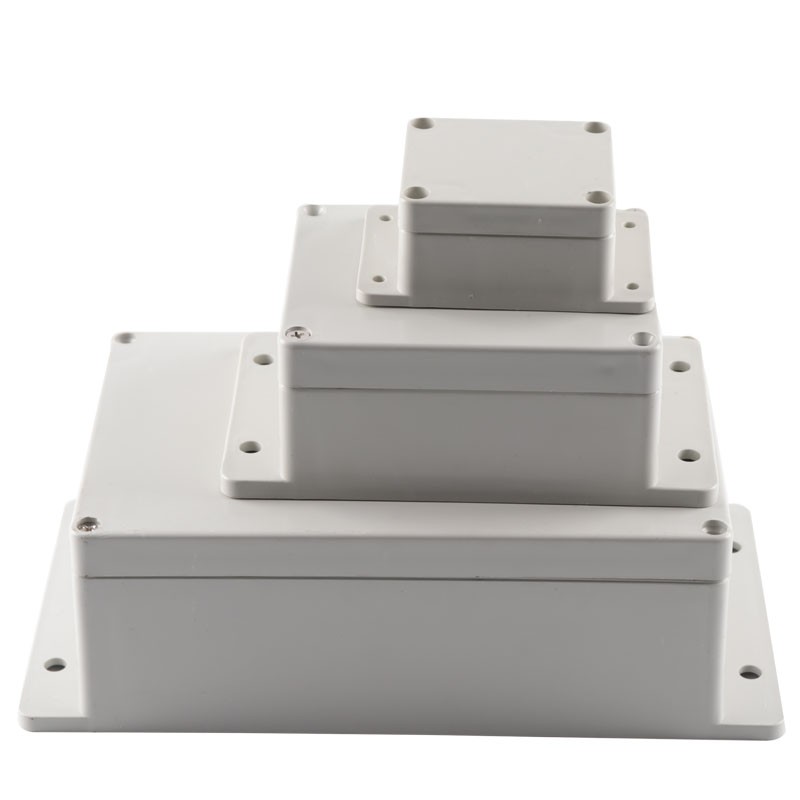 f型防水塑料接线盒户外带耳塑料带安装孔接线盒ip66户外电源分线盒