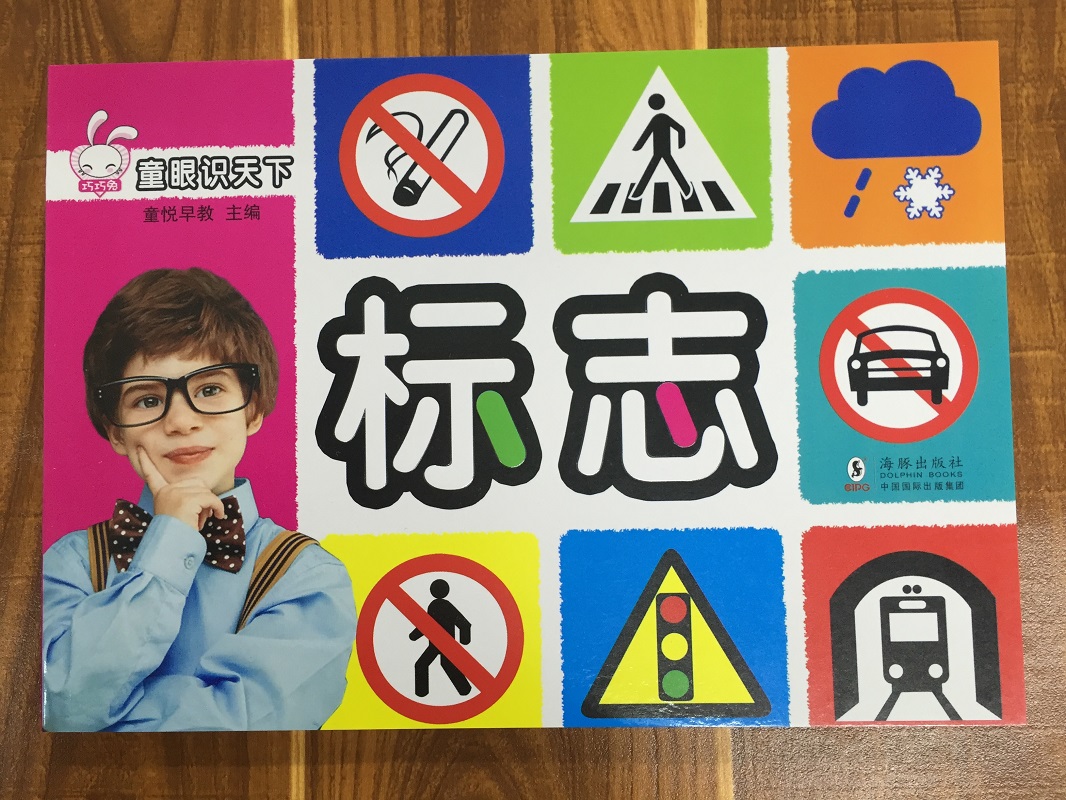 3-6岁儿童认标志启蒙书籍图片 常见标志大全 儿童交通规则安全知识和
