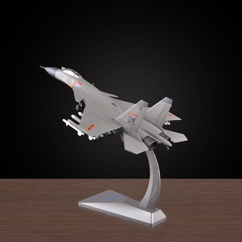 1:72歼15战斗机飞机模型j15飞鲨舰载机仿真合金军事模型礼品摆件 歼15