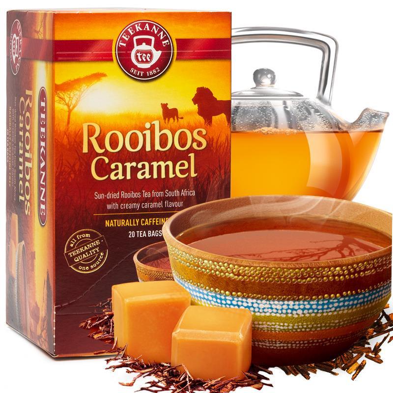 食芳溢焦糖味路易波士茶德国进口南非国宝茶20包盒装 焦糖味路易波士