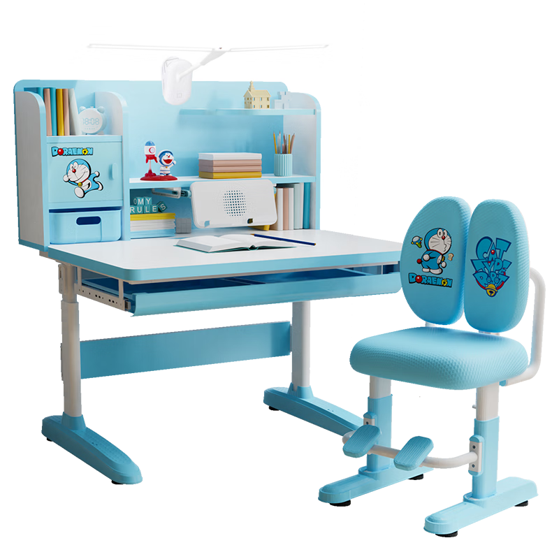 读书郎 儿童学习桌椅套装儿童书桌小学生书桌可升降多功能作业桌
