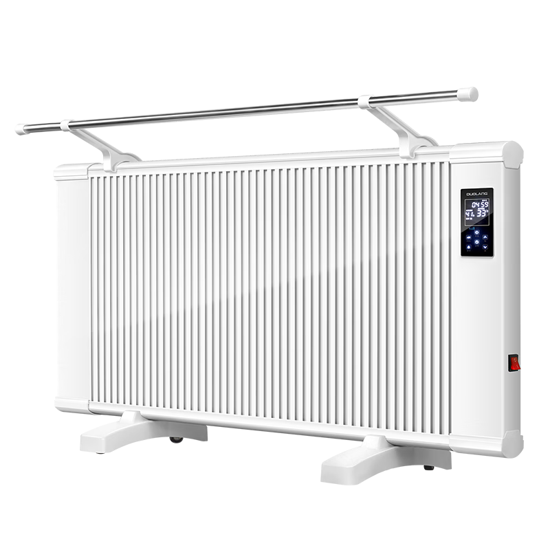 多朗 清倉碳晶石墨烯取暖器電暖器家用電暖氣片對流式暖風(fēng)機速熱壁掛浴室取暖器 經(jīng)典遙控款2000W