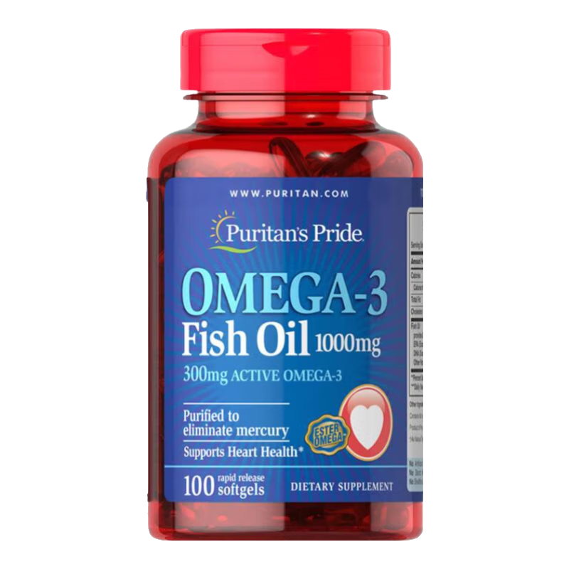 普丽普莱深海鱼油 护眼明目增强免疫力补脑提高记忆 【26年7月到期】 【双瓶装】深海鱼油软1000mg*100粒*2