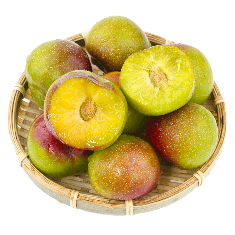 攸竹 青红脆李 四川半边红脱骨李 新鲜水果应季酸脆甜青李子 【精选