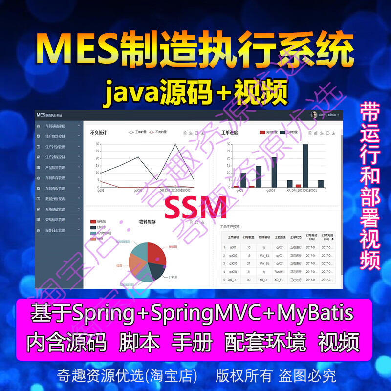 java 制造业MES生产管理 mes 