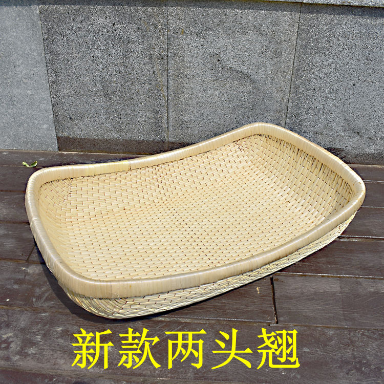 卡蔓派笸籮藤編柳編收納筐柳條笸籮筐干果炒貨筐饅頭筐現(xiàn)鹵現(xiàn)撈筐鹵菜筐 新款兩頭翹80*50*15