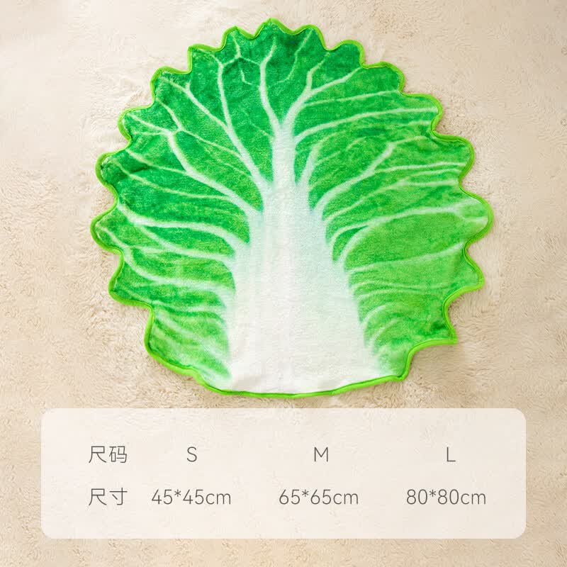 脆氏宠物狗狗猫咪白菜搞怪法兰绒毛毯猫咪冬季保暖被子比熊小型犬通用 白菜 S：45*45cm怎么看?