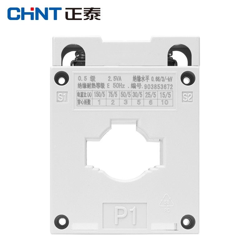 正泰(chnt)bh-0.66Ⅰ型电流互感器 电流比800/5a 穿心匝数1匝 bh-0.