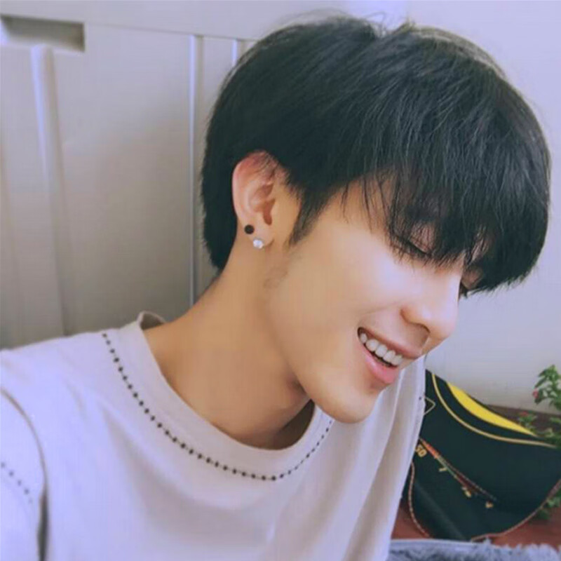 唐妮 假发招男士帅气短直发欧美化纤丝头套男生bfm 黑色