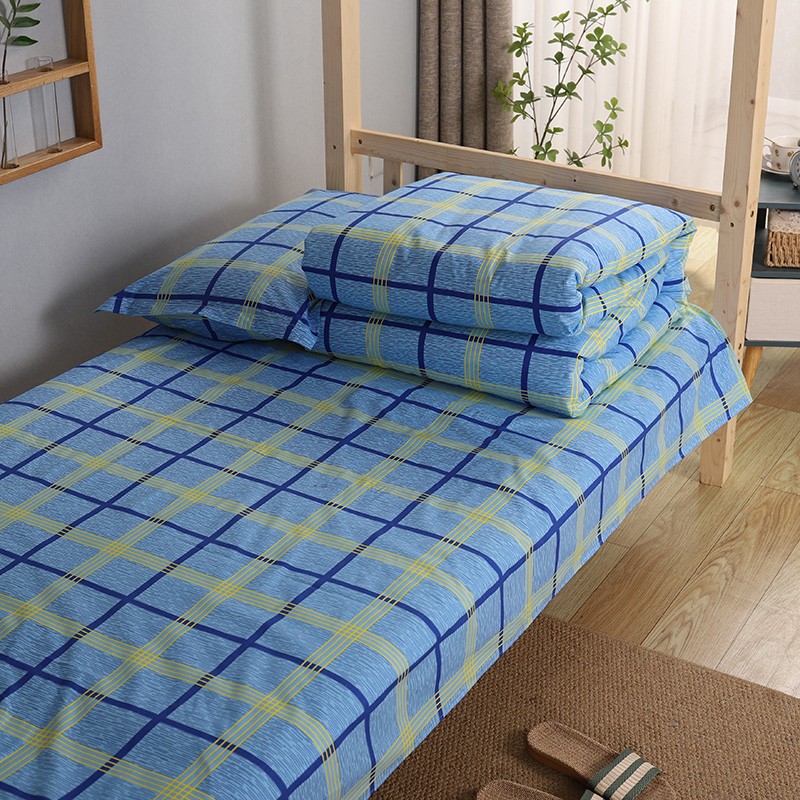 liuei)宿舍三件套全棉床单被套单人床被罩纯棉学校住宿床上用品大学生