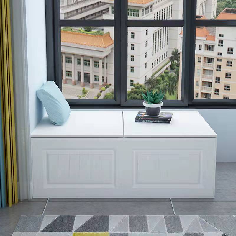 定制实木飘窗柜欧式储物柜上开门收纳柜可坐榻榻米地柜阳台矮柜子 长