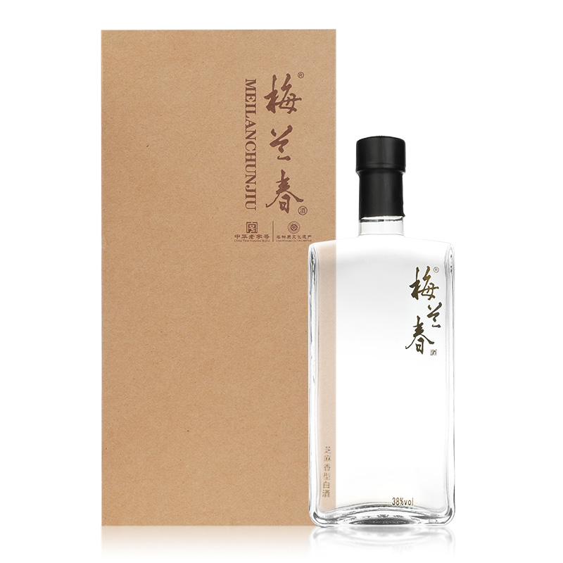 梅兰春酒 水晶瓶 38度500ml 芝麻香型白酒 单瓶装