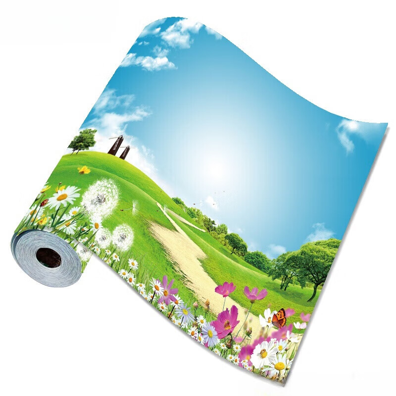 梵雅曼墙纸自粘桌面墙壁画贴纸山水自然风景画墙贴卧室背景墙纸装饰贴画 款式3 宽90*高60厘米