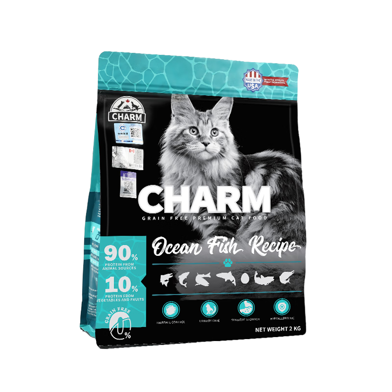 ���ڲ�����CHARMҰ������è���������ں�������ë������������è��èͨ��ȫ���޹������� ��ë������ح�������䷽2kg