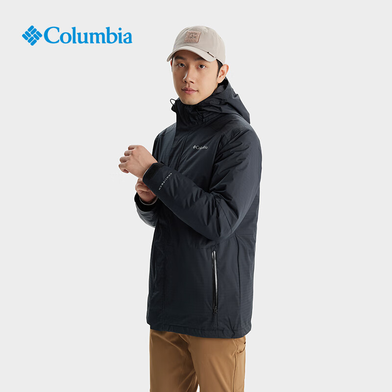 Columbia 哥伦比亚 男子银点三合一冲锋衣 WE9872 010 