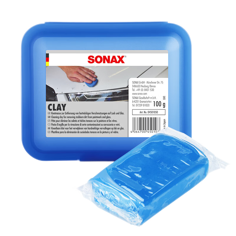 索纳克斯（SONAX）德国进口洗车泥强力去污火山泥清洁磨泥漆面去铁粉去飞漆 100g