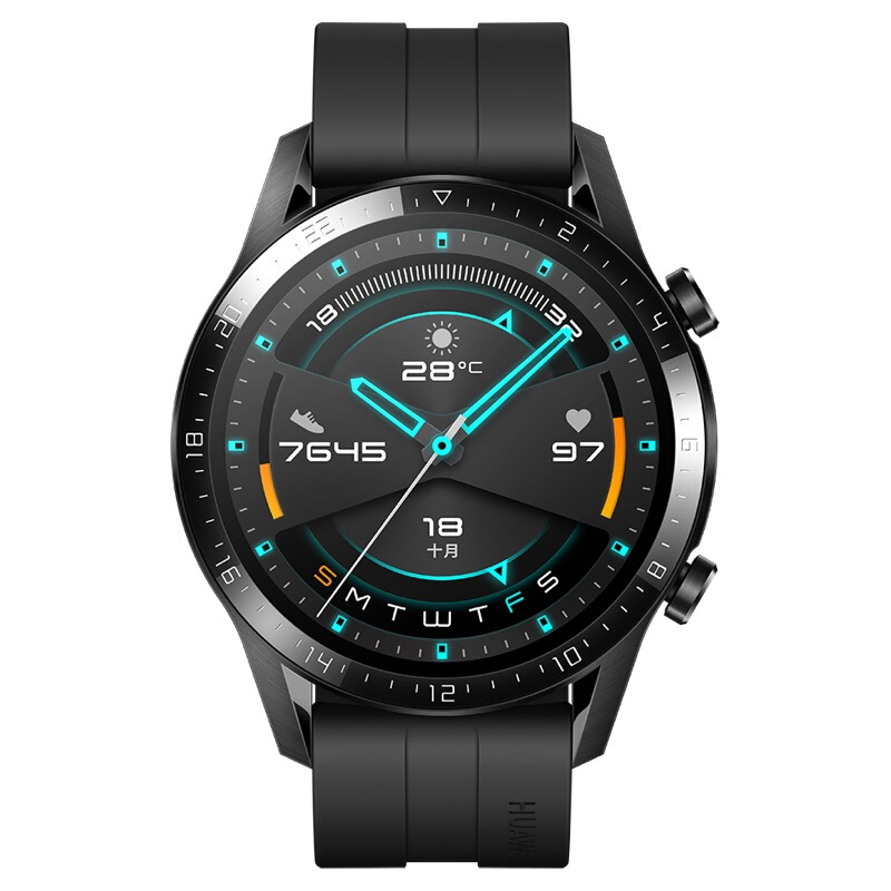HUAWEI Watch GT2 华为手表 运动智能手表 【46mm】运动款 曜石黑