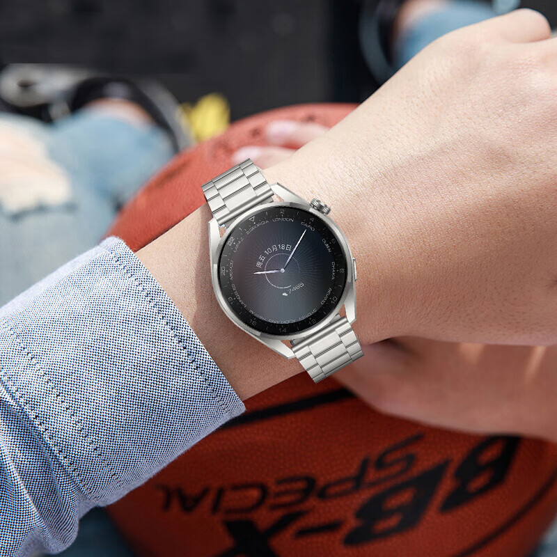 款esim独立通话4电话健康防水游泳nfc watch3pro-钛金属表带-尊享款