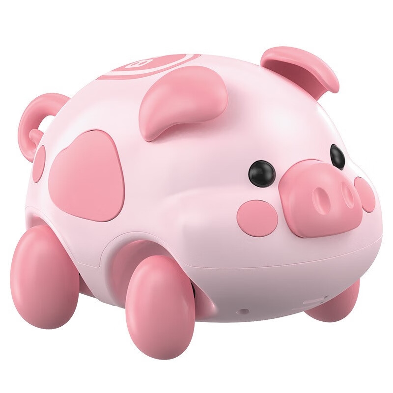 凌速萌萌猪学爬玩具0-3岁婴幼儿玩具可啃咬学舌小猪早教宠物周岁礼物
