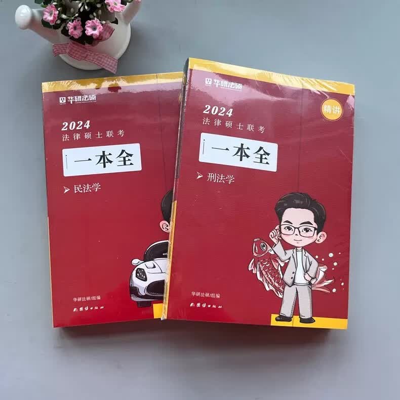 华图法硕2024法律硕士联考一本全教材全解读章节真题模拟1000题于越刑法杨烁民法杜洪波法理学赵逸凡法制史法学非法学考试分析考点配套练习硕士研究生考试用书 杨烁民法+于越刑法（精讲一本全）