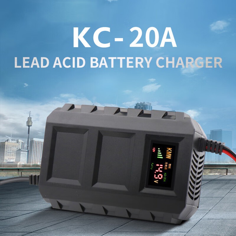 仁聚益12vkc-20a铁锂电池充电器146v四串电芯32v铁锂 欧规12v20a充电