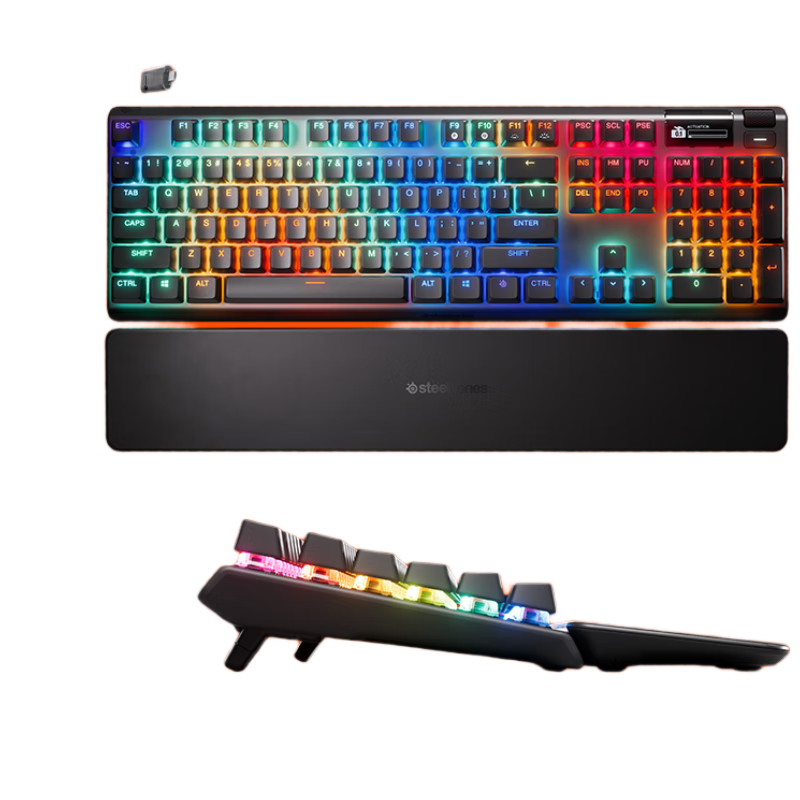 赛睿（SteelSeries）ApexPro Gen3 三代电竞磁轴键盘 游戏有线键盘 RT急?；导?FPS/无畏契约/CSGO/打瓦键盘 104键