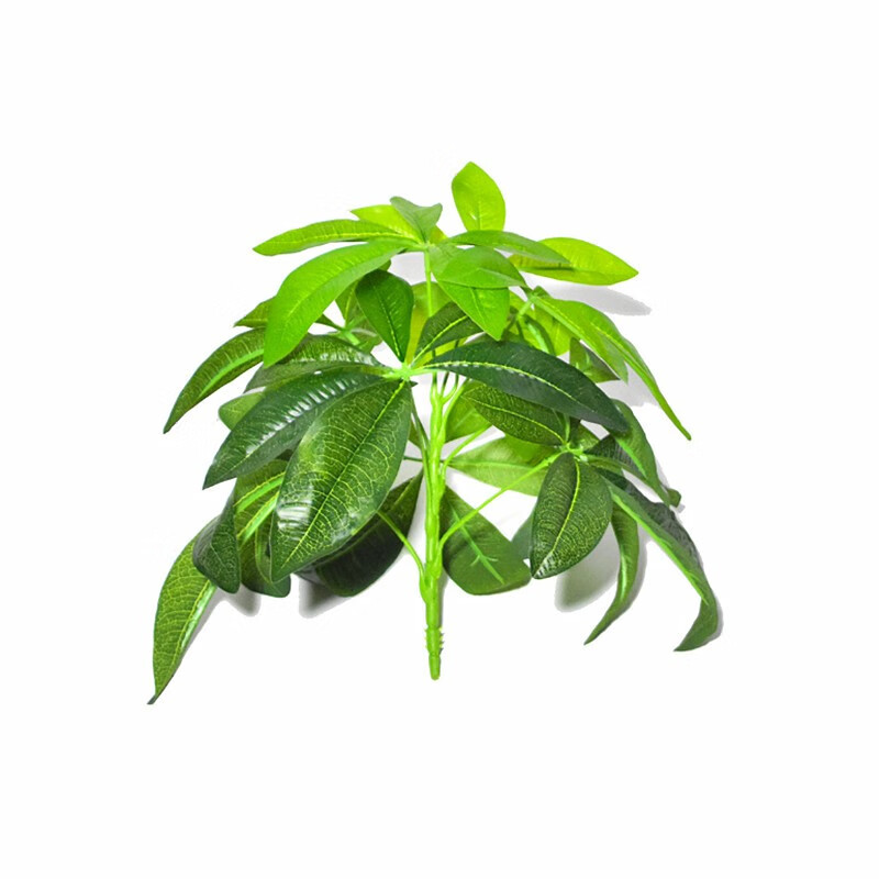 家饰仿真绿植发财树叶假花盆栽室内外 9叶30cm发财树【一束】不含盆