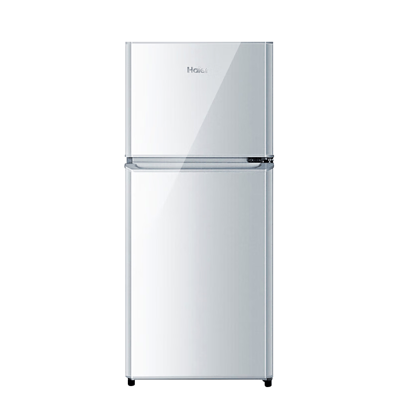 海尔(haier)冰箱118升小型两门迷你双门冰箱宿舍家用租房小巧不占地