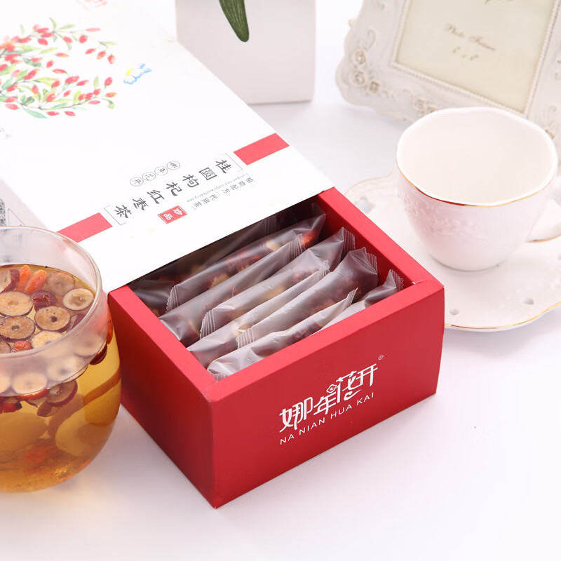 得人如魚（Derenruyu）桂圆红枣枸杞茶组合花草茶300g批发 八宝组合茶女人茶包一件 塑封桂圆红枣枸杞茶300克/盒