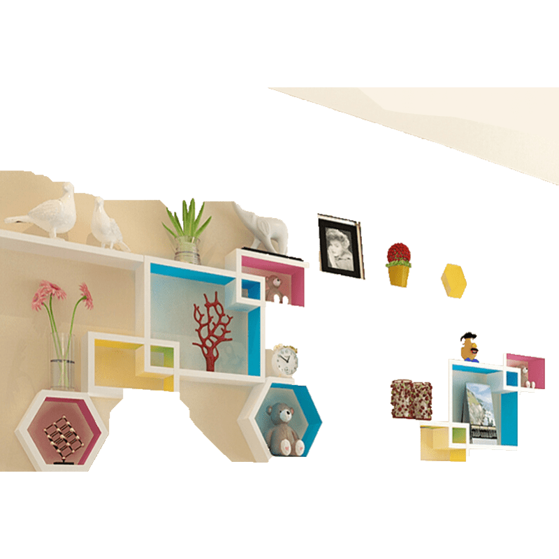 【钢琴烤漆 现货速发】墙上置物架客厅影视墙壁搁板隔柜卧室电视背景墙面壁挂墙柜装饰架 套餐A