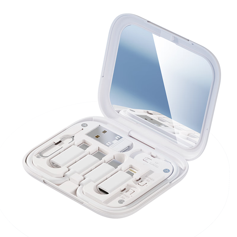 ROCK【60W快充】多功能充電線三合一數(shù)據(jù)線OTG轉(zhuǎn)接頭蘋果安卓type-c轉(zhuǎn)usb多接口轉(zhuǎn)換頭傳輸便攜收納盒