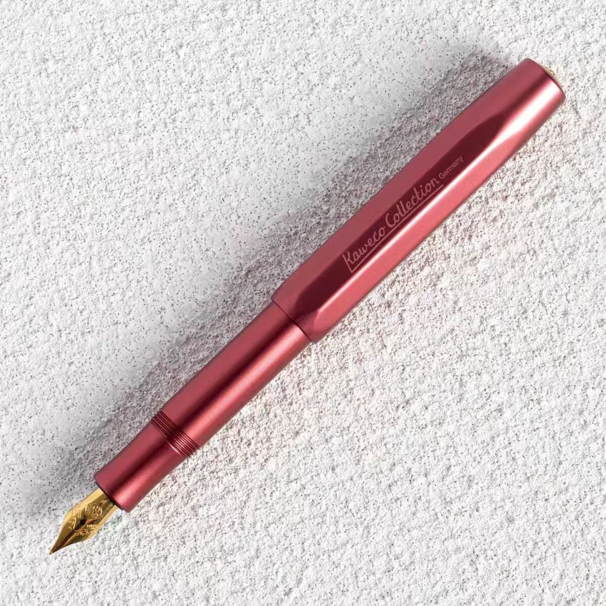 德国原装卡维克KAWECO AL Spor铝制运动系列复古高级口袋钢笔练字 限量发售【宝石红】=F笔尖 金属礼盒装+原装吸墨器+礼包1份