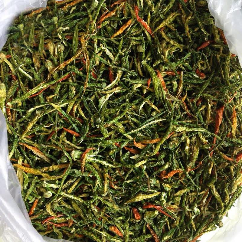 维霆干青辣椒特辣火锅食材红辣椒皮辣椒丝自然晒干250g 青辣椒