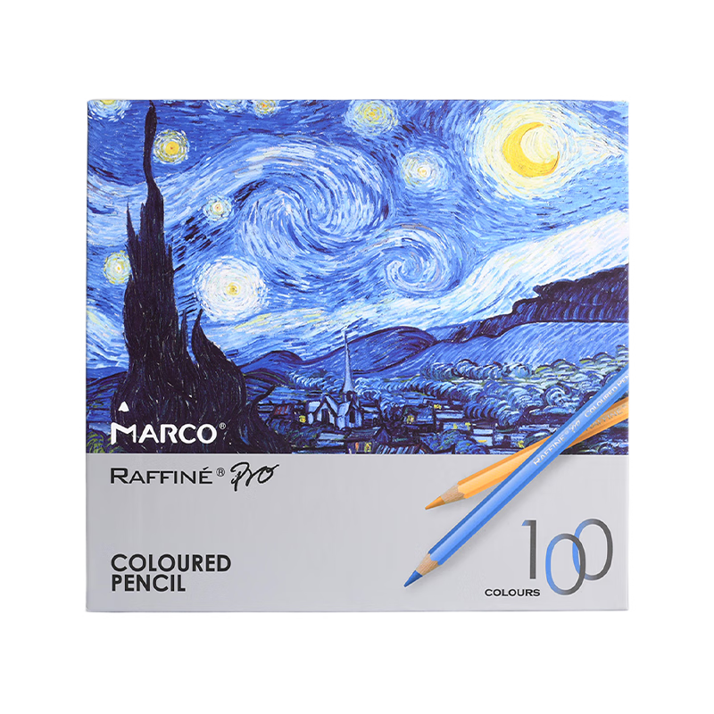 马可（MARCO）拉菲尼RaffinePro升级款油性彩色铅笔100色绘画套装专业美术美院设计推荐送礼节日开学礼物