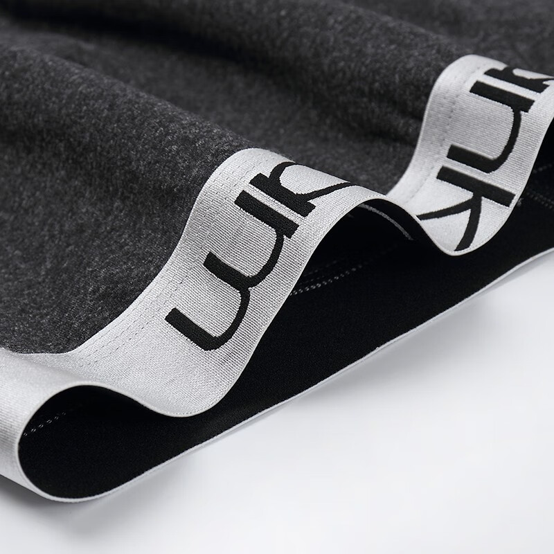 ClleanKoam 保暖裤男士冬天加厚内穿修身打底单件秋裤 黑色 XXXL(适合180-210斤)