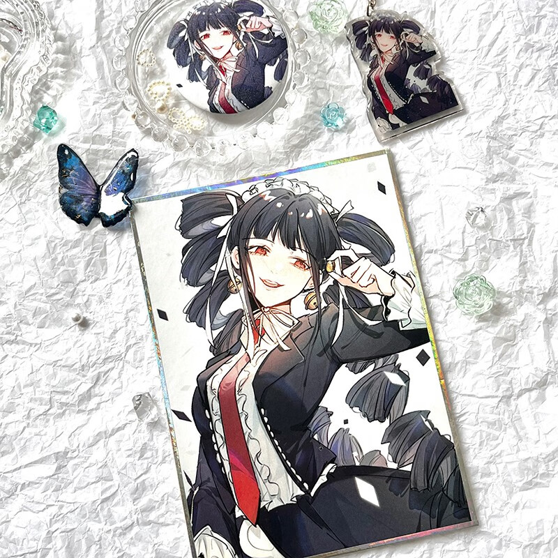 幕醒森林弹丸论破周边色纸吧唧徽章钥匙扣明信片 塞蕾丝缇雅塞妹 原创