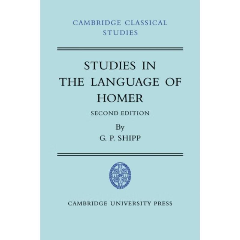 预订studies in the language of homer