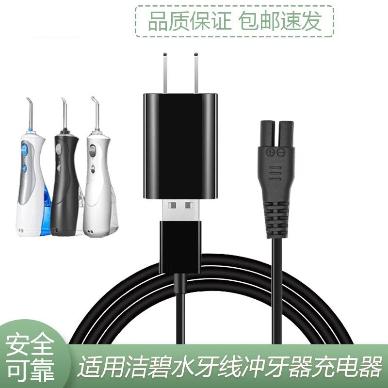 多乐由 适用洁碧水牙线冲牙器洁碧充电器电源线适配器220v适用wp-450