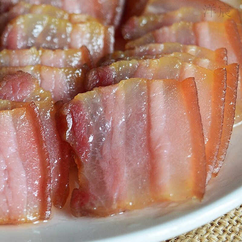 食芳溢风干腊肉1斤500克江西井冈山特产农家土猪日晒五花腊味咸肉 250g 腊肉半斤