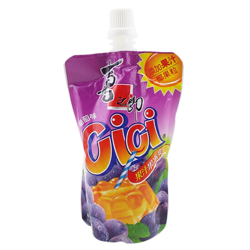 喜之郎cici果汁果粒爽果冻爽5袋多口味儿童休闲吸吸果冻饮料 果冻爽