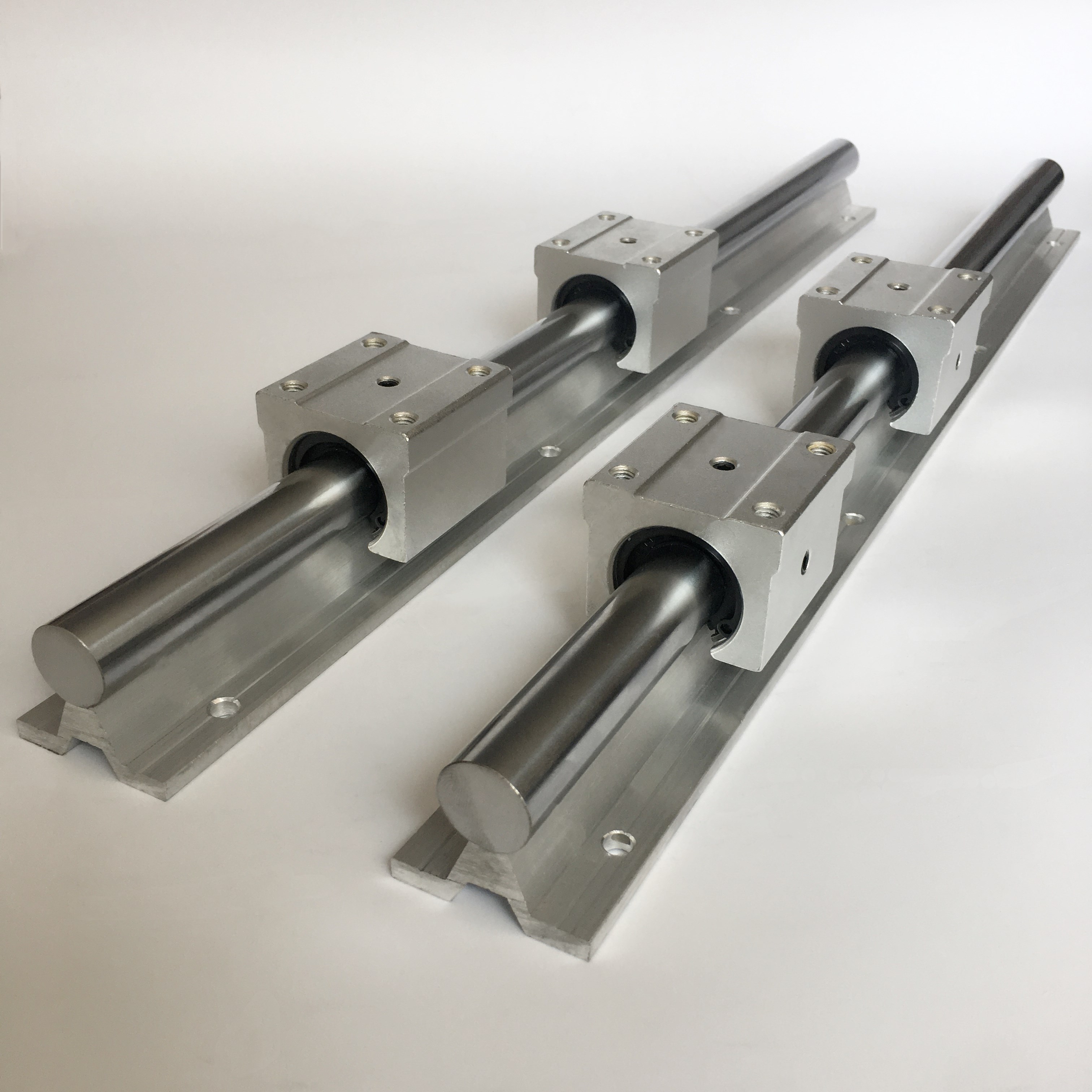 sbr圆柱直线带铝拖光轴滑轨滑块sbr/12/16/20/25/30/35/40uu sbr12