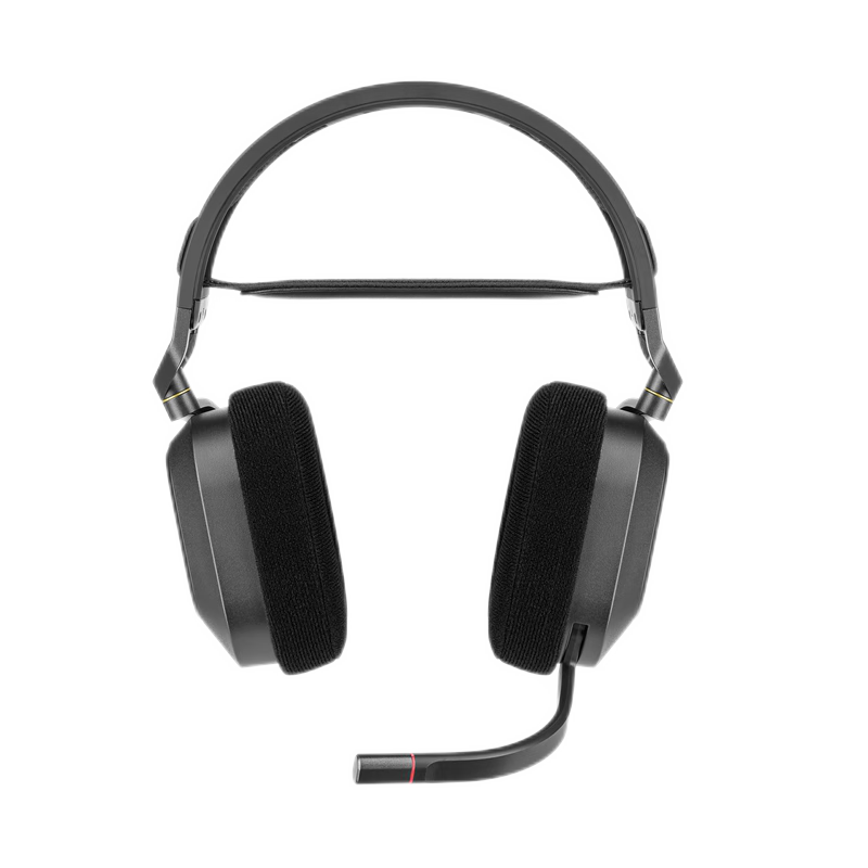 美商海盗船 HS80 RGB 无线耳机 头戴式游戏耳机 空间音效 电脑耳麦 黑色 HS80 无线耳机