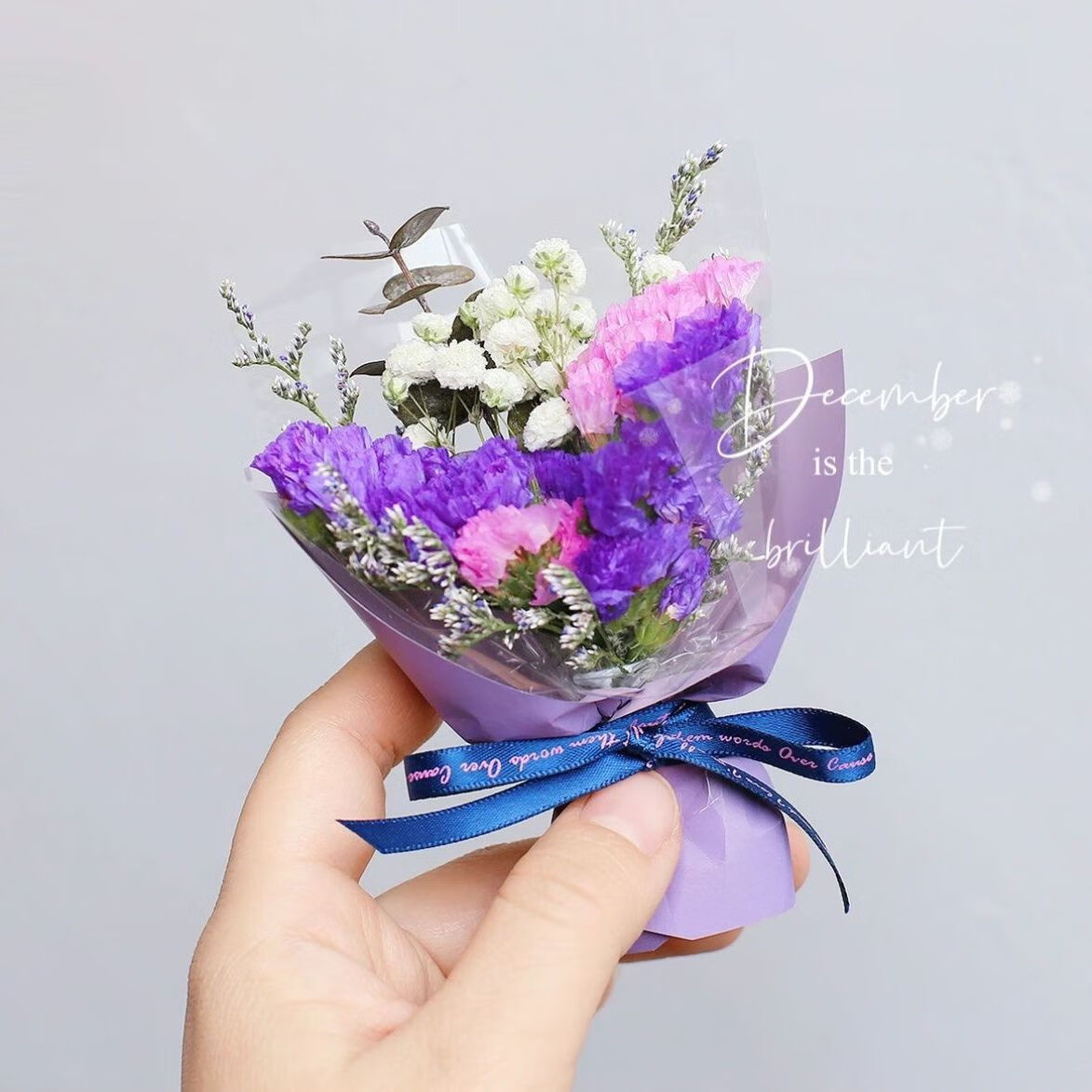 【优选直发】车载香水空调出风口装饰创意永生花束汽车摆件香 紫霞仙子 京东折扣/优惠券