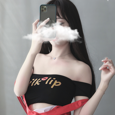 左婷性感夜店制服诱惑紧身小胸挑逗吊带镜面超短皮裙套装激情情趣内衣