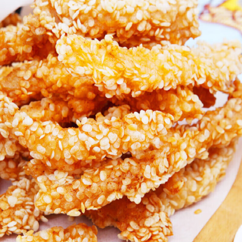 安峰山雪花鸡柳炸鸡鸡排条油炸小吃半成品商用家庭装1000